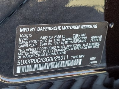 2016 BMW X5 AWD 4dr xDrive35i