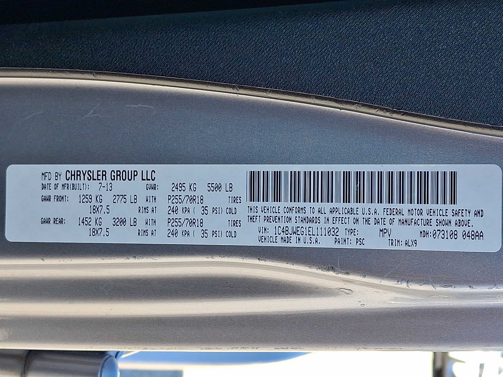 2014 Jeep Wrangler Unlimited 4WD 4dr Sahara