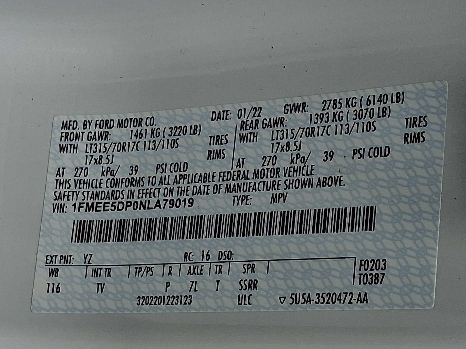 2022 Ford Bronco Wildtrak 4 Door Advanced 4x4