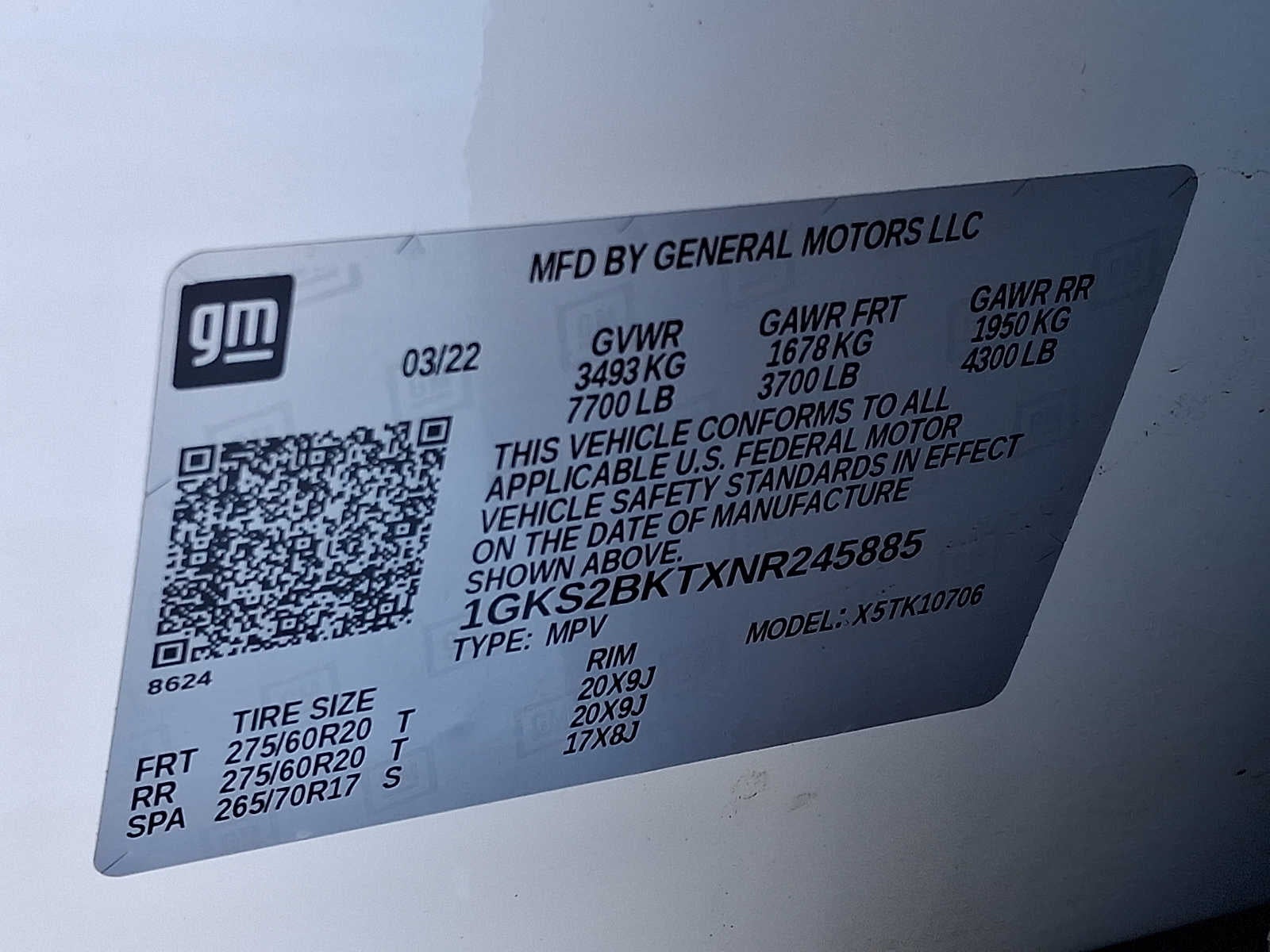 2022 GMC Yukon 4WD 4dr SLT