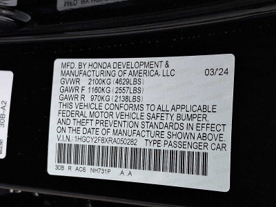 2024 Honda Accord Hybrid Touring Sedan