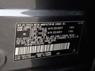 2020 Toyota RAV4 XLE FWD