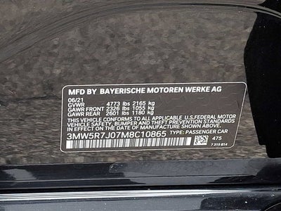 2021 BMW 3 Series 330i xDrive Sedan North America