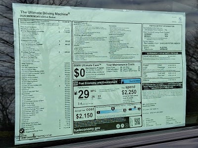 2026 BMW 3 Series M340i NA xDrive Sedan