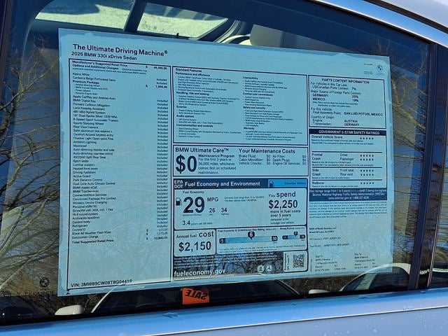 2026 BMW 3 Series 330i NA xDrive Sedan