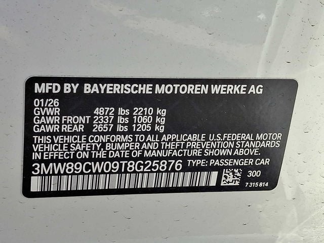 2026 BMW 3 Series 330i NA xDrive Sedan