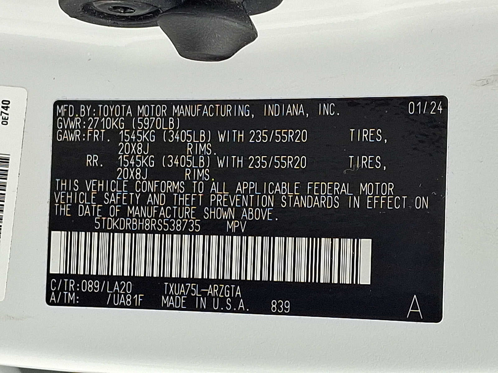 2024 Toyota Highlander Platinum AWD