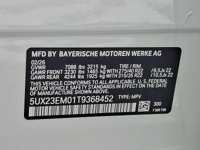 2026 BMW X7 xDrive40i Sports Activity Vehicle