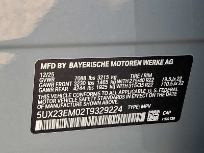 2026 BMW X7 xDrive40i Sports Activity Vehicle