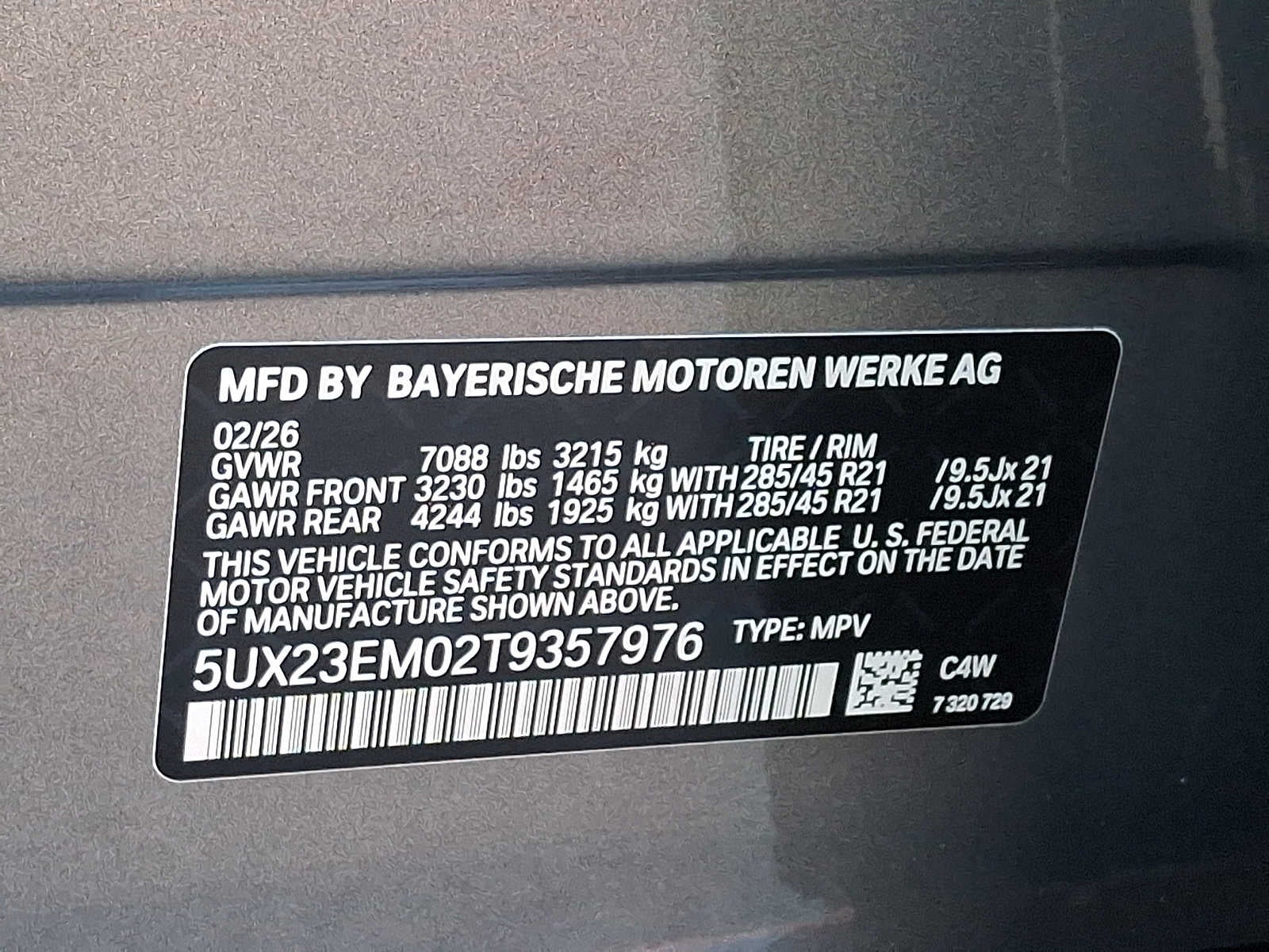 2026 BMW X7 xDrive40i Sports Activity Vehicle