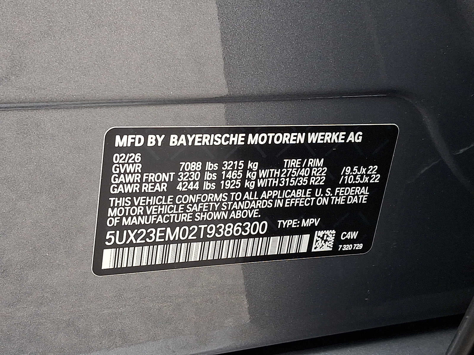 2026 BMW X7 xDrive40i Sports Activity Vehicle