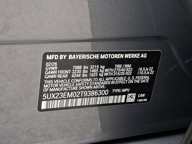 2026 BMW X7 xDrive40i Sports Activity Vehicle
