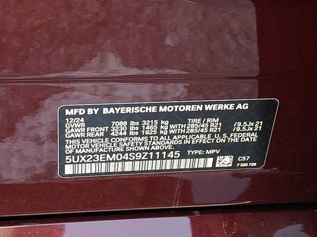 2025 BMW X7 xDrive40i Sports Activity Vehicle