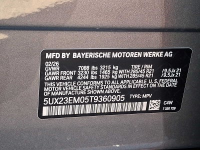 2026 BMW X7 xDrive40i Sports Activity Vehicle