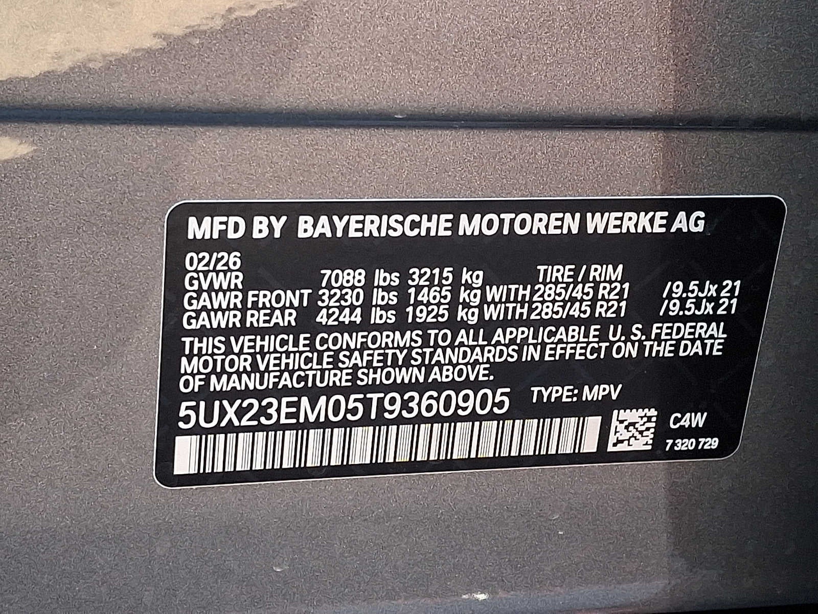 2026 BMW X7 xDrive40i Sports Activity Vehicle