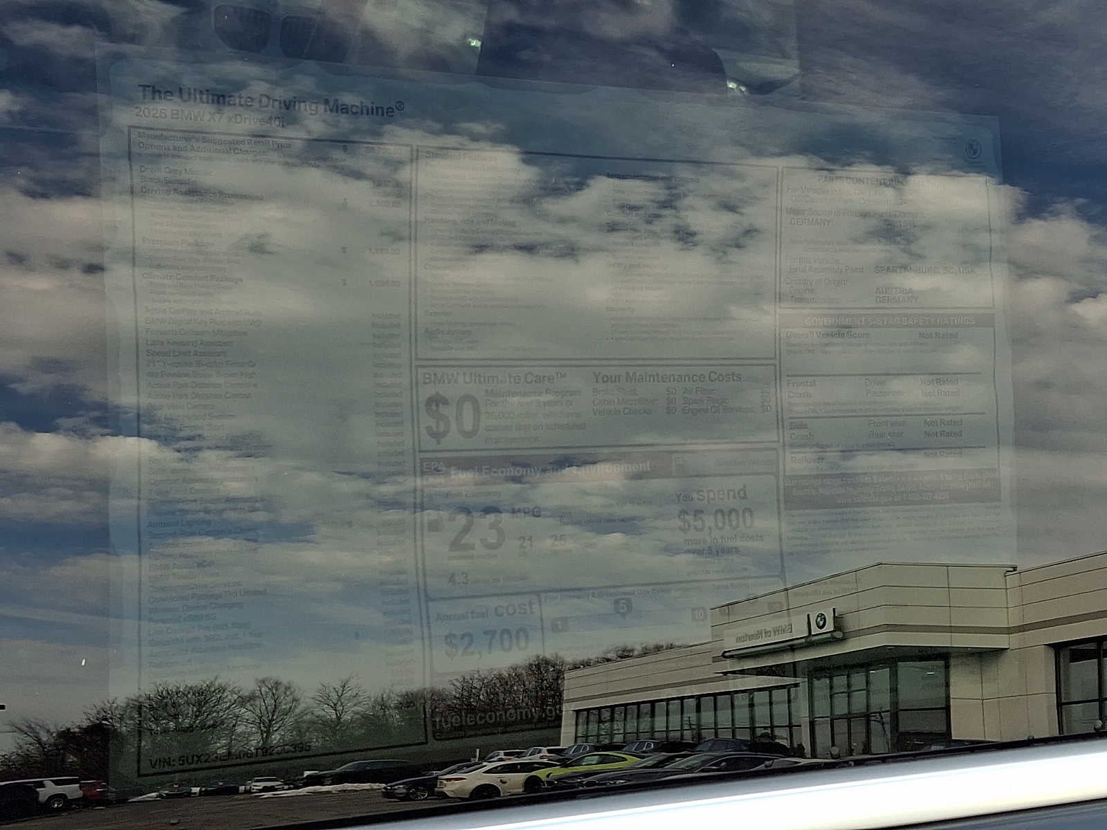 2026 BMW X7 xDrive40i Sports Activity Vehicle