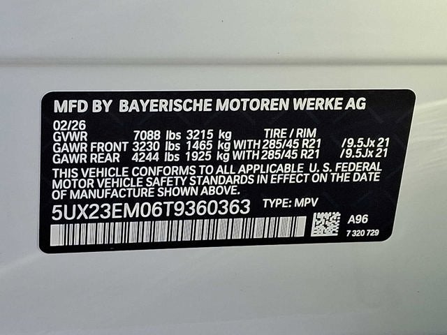 2026 BMW X7 xDrive40i Sports Activity Vehicle