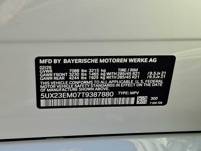 2026 BMW X7 xDrive40i Sports Activity Vehicle