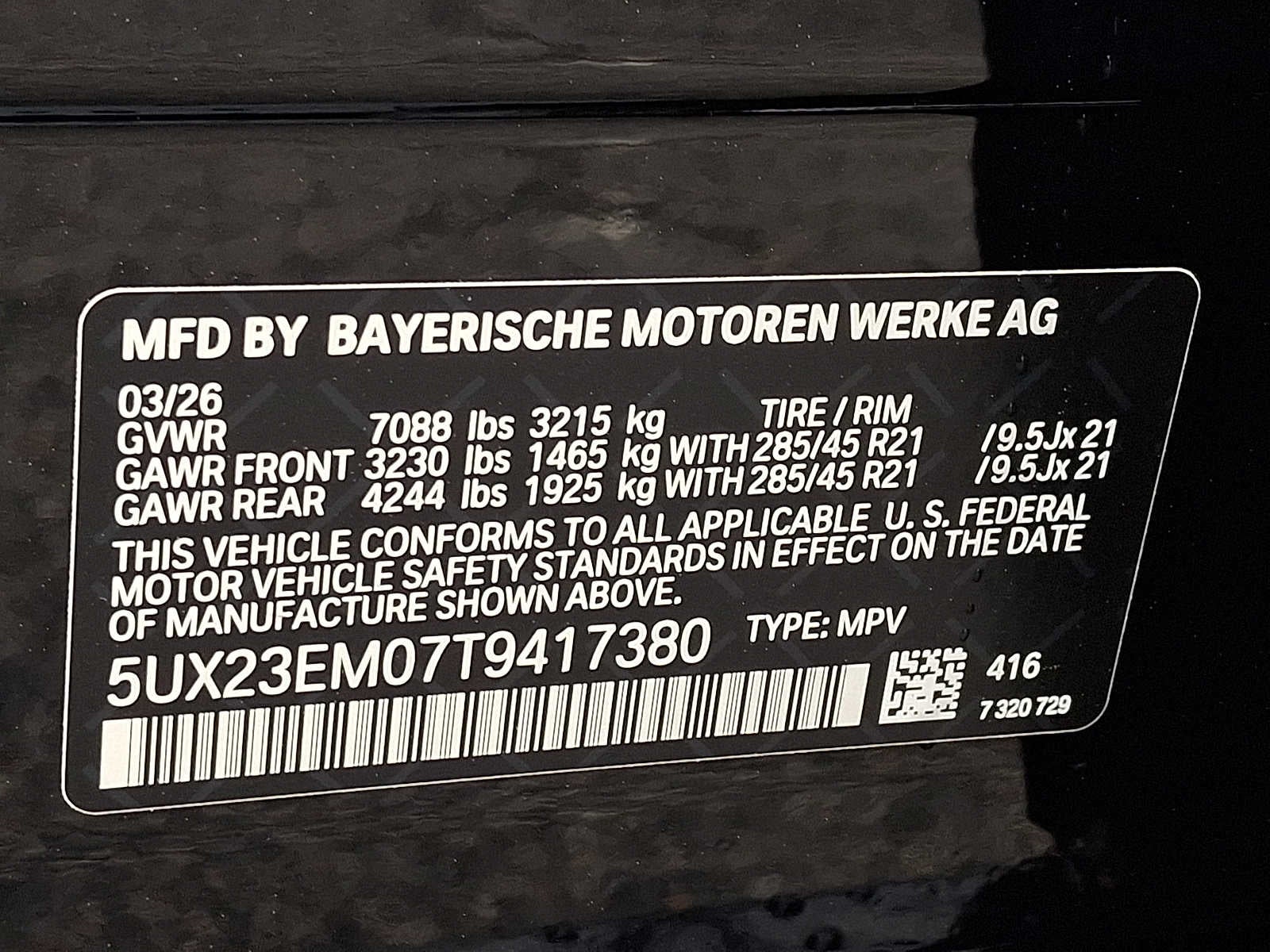 2026 BMW X7 xDrive40i Sports Activity Vehicle