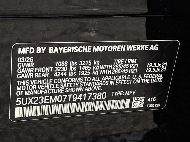 2026 BMW X7 xDrive40i Sports Activity Vehicle