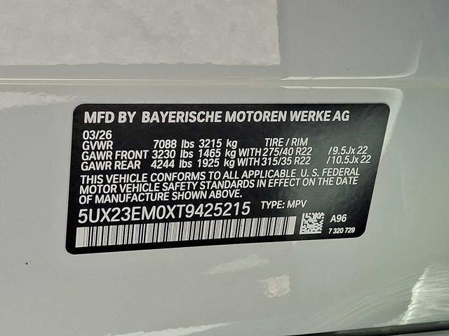 2026 BMW X7 xDrive40i Sports Activity Vehicle