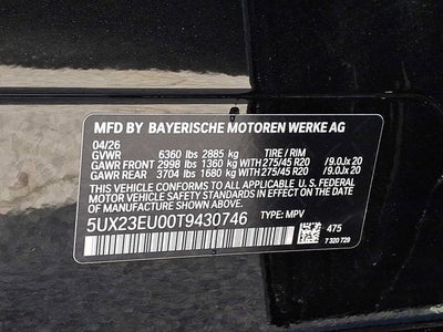 2026 BMW X5 xDrive40i Sports Activity Vehicle