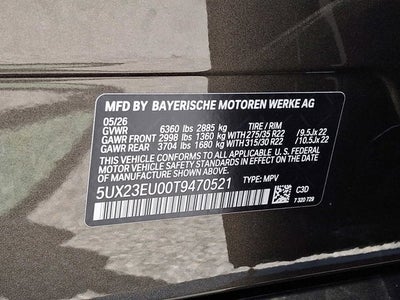 2026 BMW X5 xDrive40i Sports Activity Vehicle