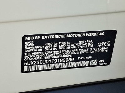 2026 BMW X5 xDrive40i Sports Activity Vehicle