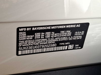 2026 BMW X5 xDrive40i Sports Activity Vehicle