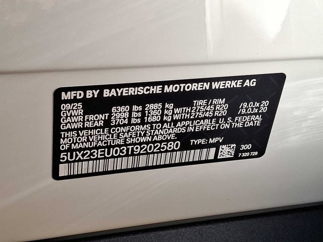 2026 BMW X5 xDrive40i Sports Activity Vehicle