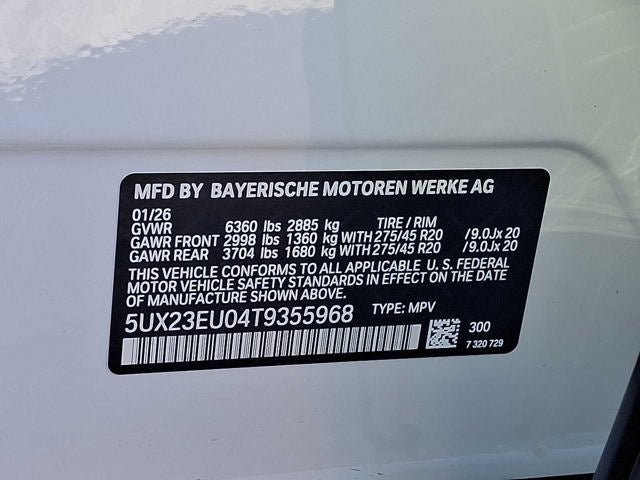 2026 BMW X5 xDrive40i Sports Activity Vehicle