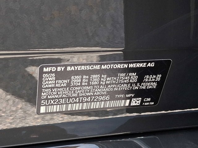 2026 BMW X5 xDrive40i Sports Activity Vehicle