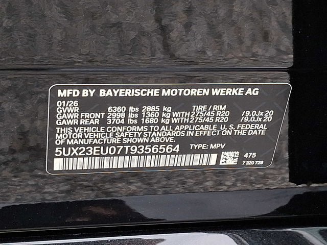 2026 BMW X5 xDrive40i Sports Activity Vehicle