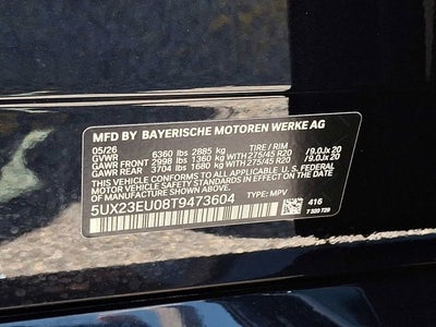 2026 BMW X5 xDrive40i Sports Activity Vehicle
