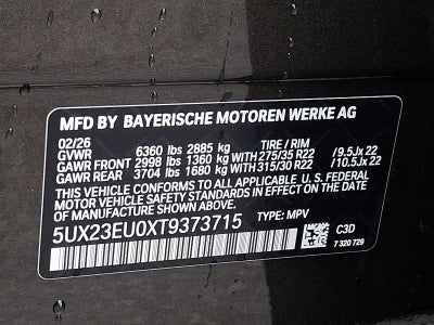 2026 BMW X5 xDrive40i Sports Activity Vehicle