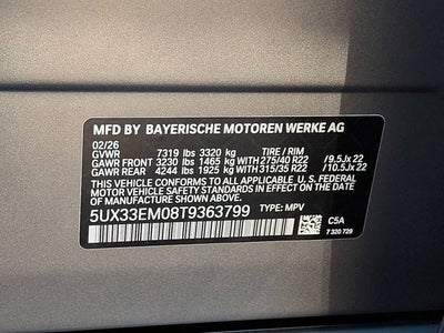 2026 BMW X7 M60i Sports Activity Vehicle
