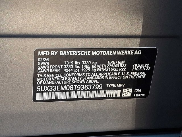 2026 BMW X7 M60i Sports Activity Vehicle