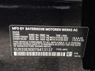 2026 BMW X6 xDrive40i Sports Activity Coupe