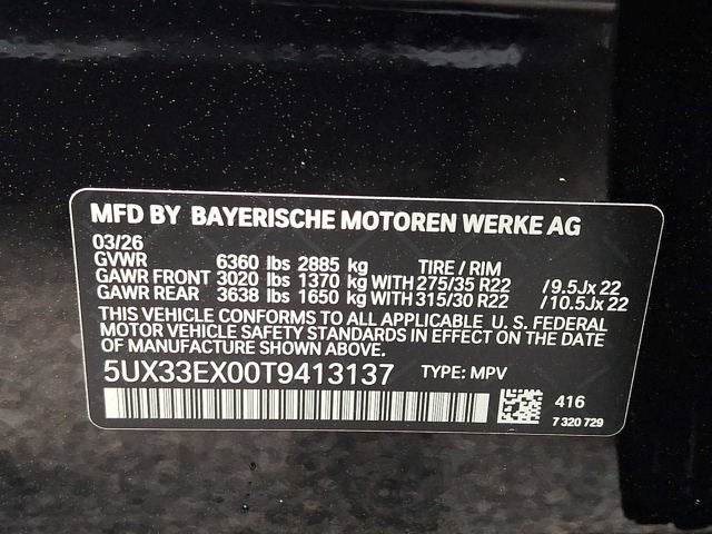 2026 BMW X6 xDrive40i Sports Activity Coupe