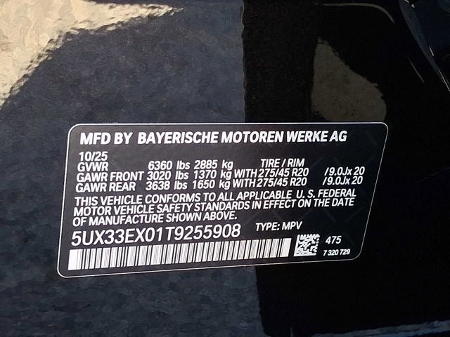 2026 BMW X6 xDrive40i Sports Activity Coupe