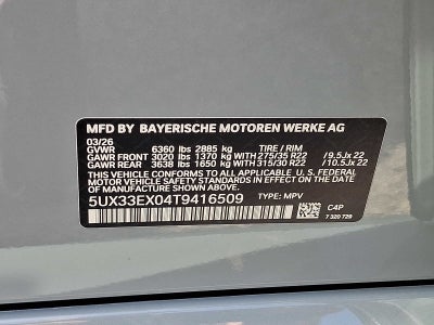 2026 BMW X6 xDrive40i Sports Activity Coupe