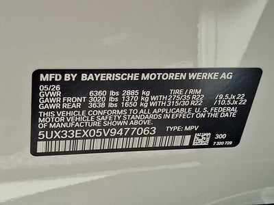 2027 BMW X6 xDrive40i Sports Activity Coupe