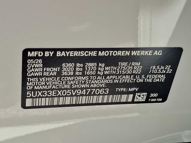 2027 BMW X6 xDrive40i Sports Activity Coupe