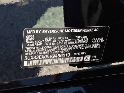 2027 BMW X6 xDrive40i Sports Activity Coupe