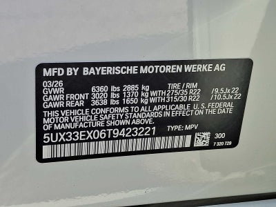 2026 BMW X6 xDrive40i Sports Activity Coupe