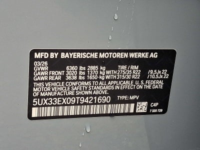 2026 BMW X6 xDrive40i Sports Activity Coupe