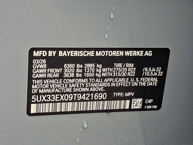 2026 BMW X6 xDrive40i Sports Activity Coupe