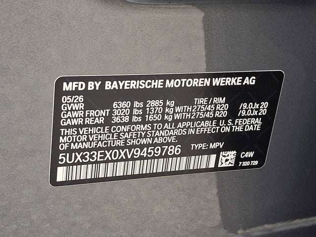 2027 BMW X6 xDrive40i Sports Activity Coupe
