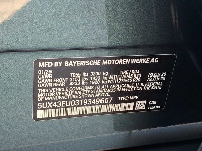 2026 BMW X5 xDrive50e Plug-In Hybrid