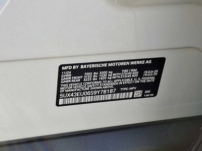 2025 BMW X5 xDrive50e Plug-In Hybrid